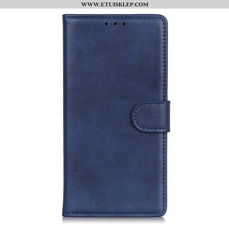Etui Folio do Oppo Reno 8 Lite Styl Matowej Skóry